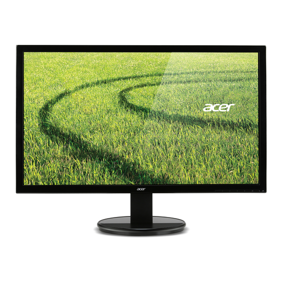 Acer K242HQLC Quick Start Manual