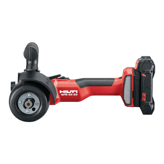 Hilti GPB 6X-22 Manual