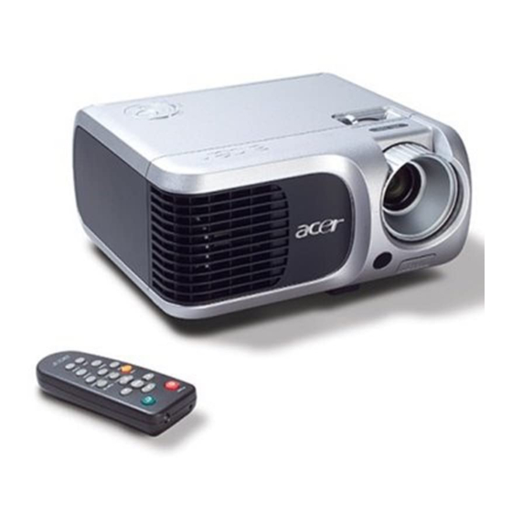 Acer PD100 Quick Start Manual