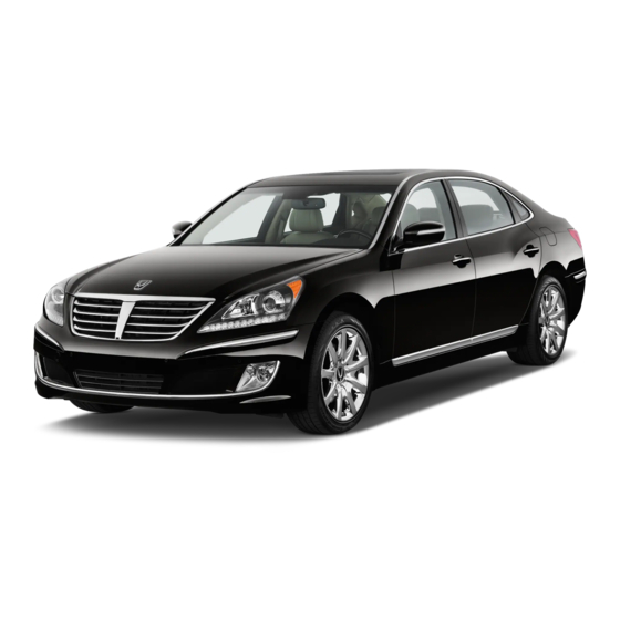 Hyundai EQUUS 2011 Quick Reference Manual