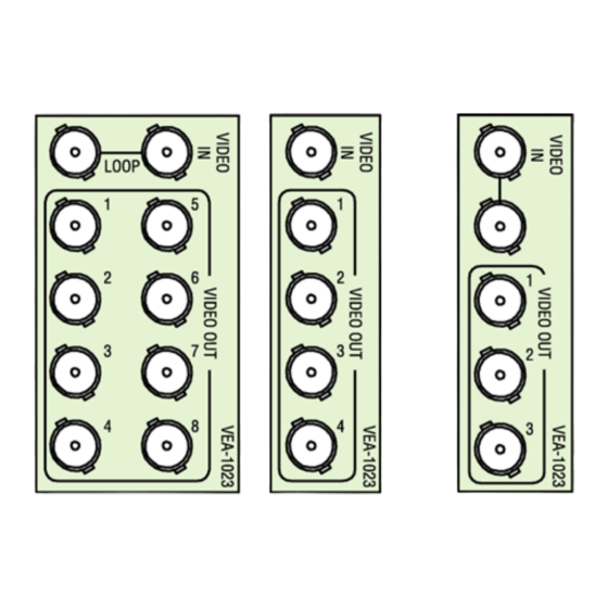 Belden Grass Valley VEA-1023 Manual To Installation And Operation