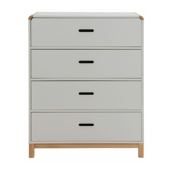 Mocka Tahoe Four Drawer Assembly Instructions Manual