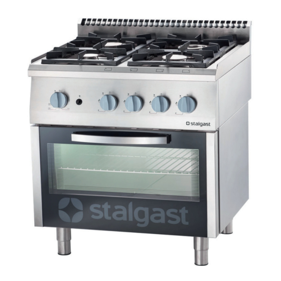 Stalgast KGPG-4 Series Instruction Manual