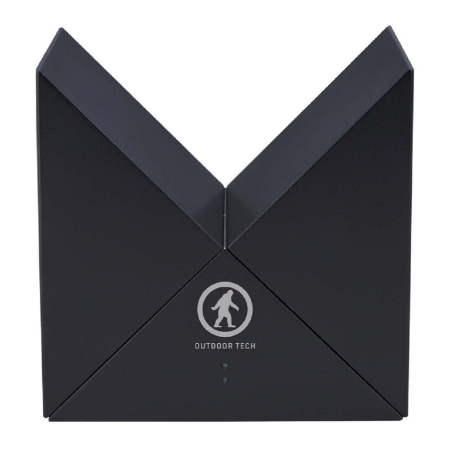 Outdoor Tech THE TWIN PEAKS - Wireless Speaker Manual
