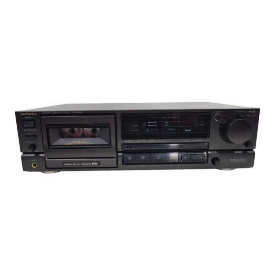 Technics RS-BX606 Service Manual