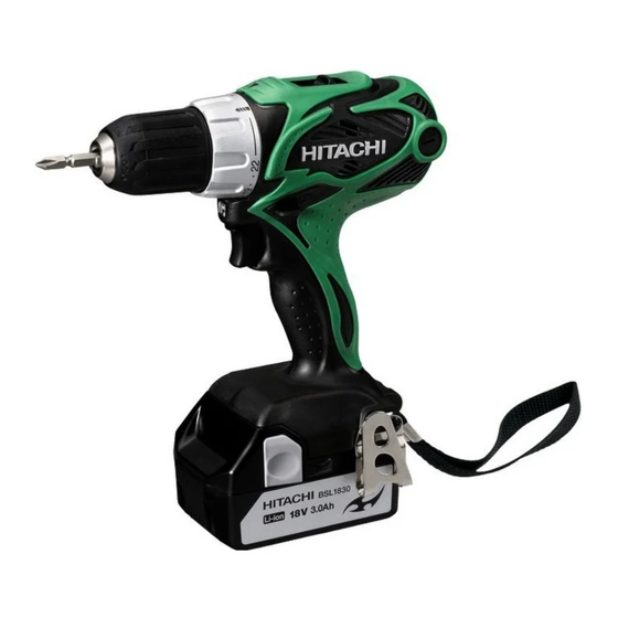 Hitachi Koki DS18DSAL-TL Handling Instructions Manual