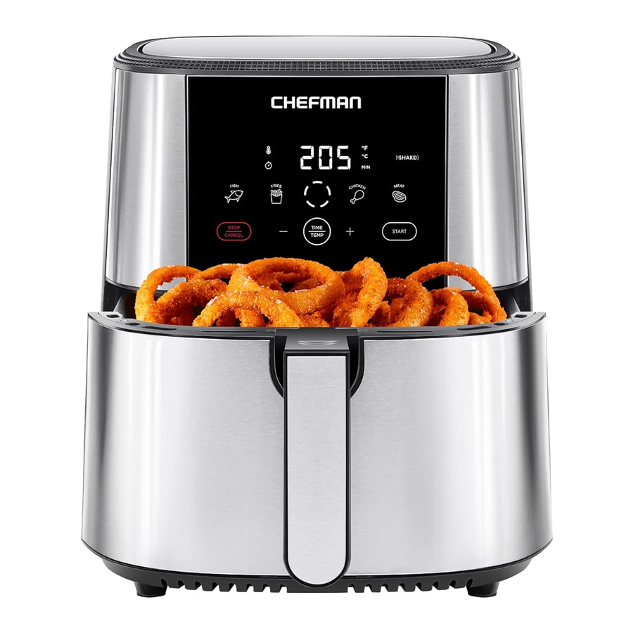 Chefman TurboFry Touch RJ38-SQSS-8T-EU - Air Fryer Manual
