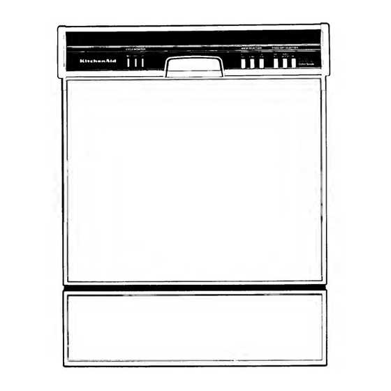 KitchenAid KUDP220T Use And Care Manual