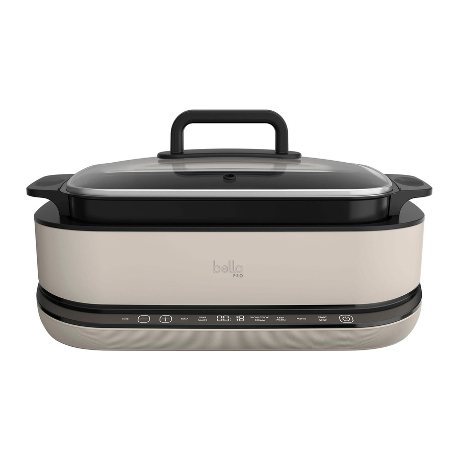 Bella Pro Series, 6QT Multicooker 90230 Manual