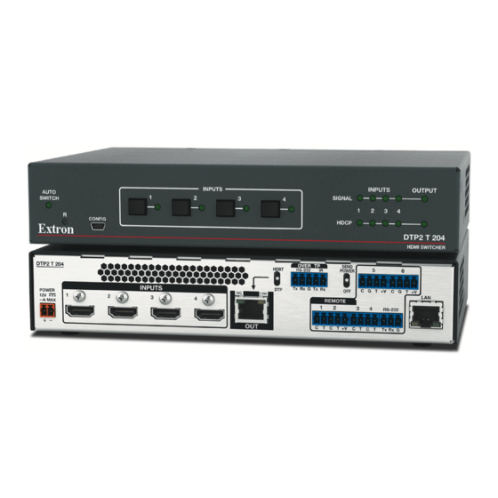 Extron electronics DTP2 T 204 Setup Manual