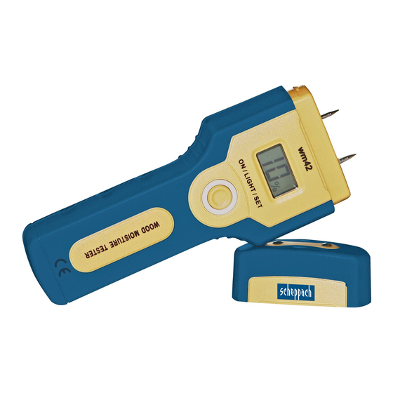 Scheppach wm 42 Quick Start Manual