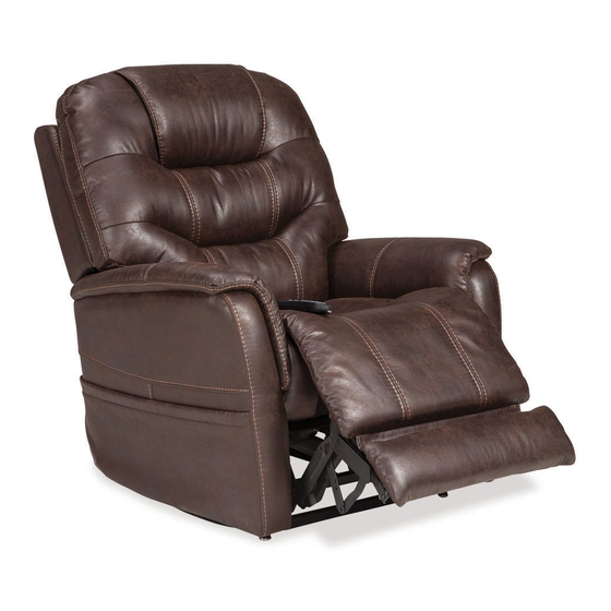 Pride Mobility VivaLIFT POWER RECLINERS Quick Start Manual