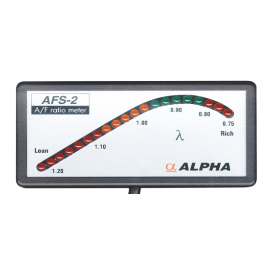 Alpha AFS-2 Quick Start Manual