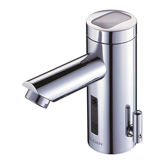 Sloan Solis EAF-275 Series Installation Instructions Manual