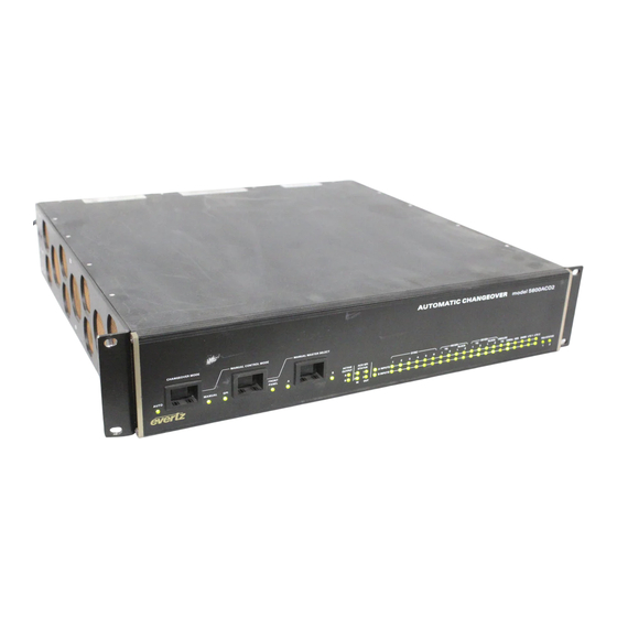 evertz 5600ACO2 Instruction Manual