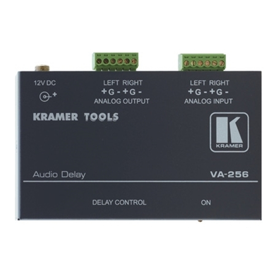 Kramer VA-256 User Manual