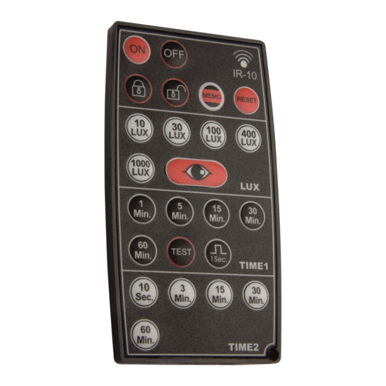 Timeguard IR-10 Instructions