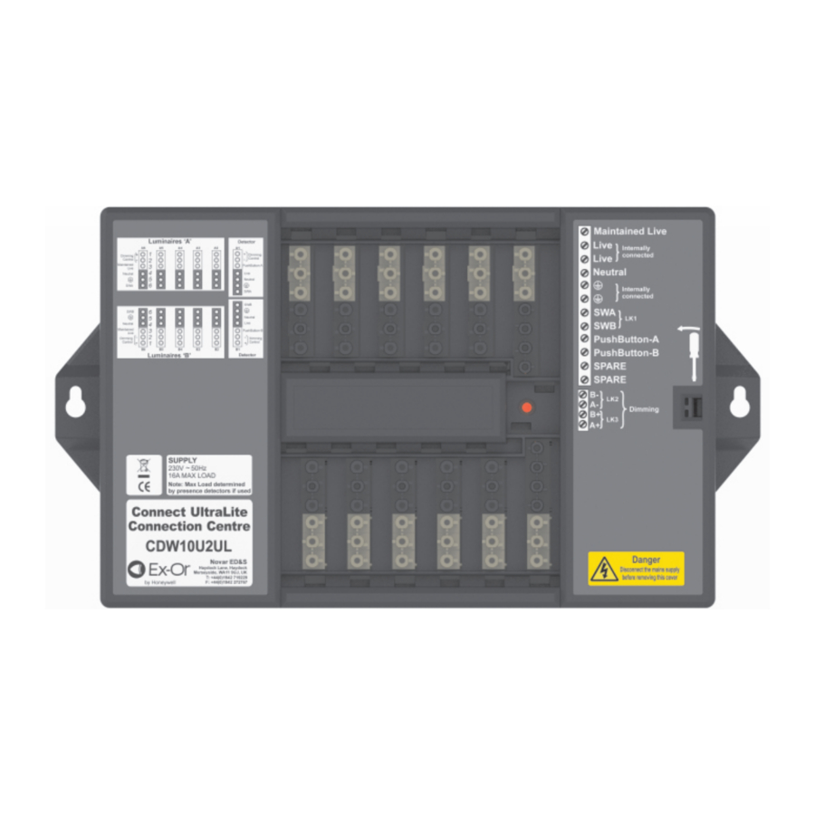 Ex-Or CDW10U2UL - Connection Centre Installation Manual