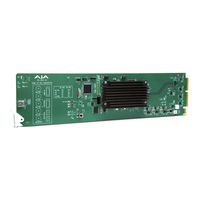 Aja OG-HA5-4K Installation And Operation Manual