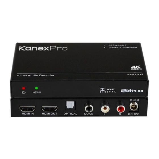KanexPro CON-AUDXTRACT User Manual