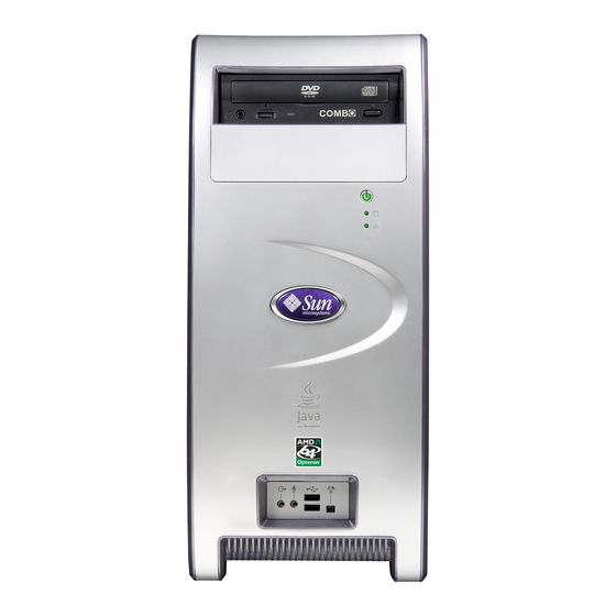 Sun Microsystems Java W1100z Workstation Manuals