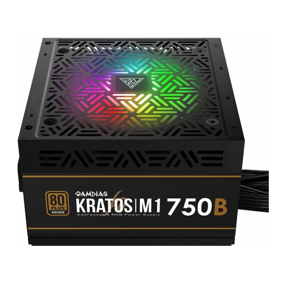 GAMDIAS KRATOS M1-750W Quick Installation Manual