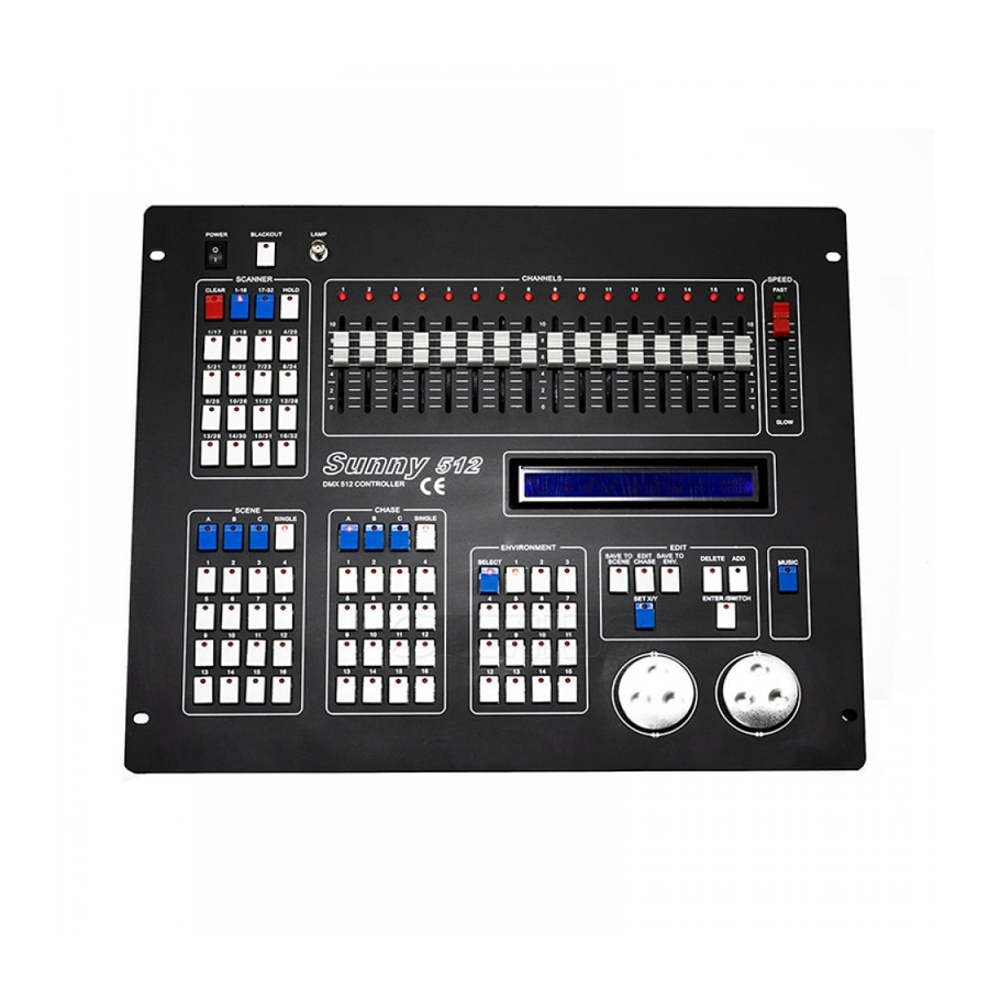 Shehds DMX Conlose Sunny 512 User Manual