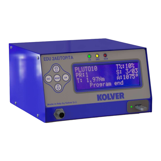 Kolver EDU 2AE/TOP/NT Manual