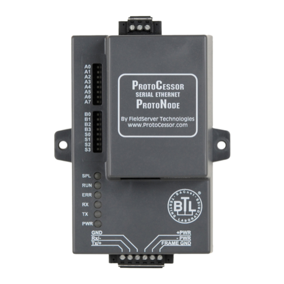FieldServer ProtoNode RER Installation & Operating Instructions Manual