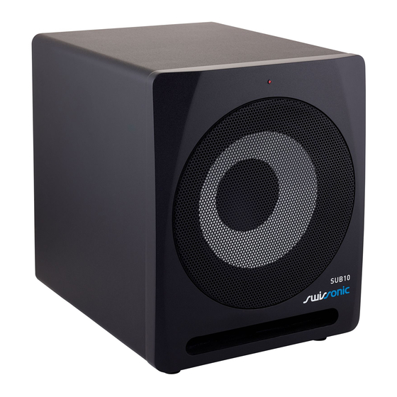 thomann Swissonic SUB10 User Manual