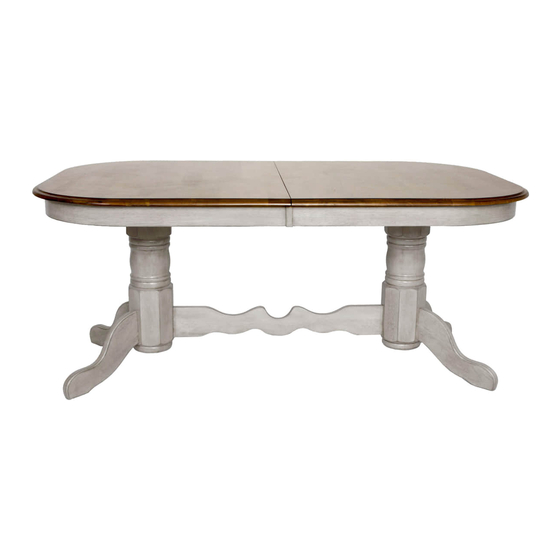 Sunset Furniture Sunset Trading DLU-CG-TTB-4296-GO-T Assembly Instruction