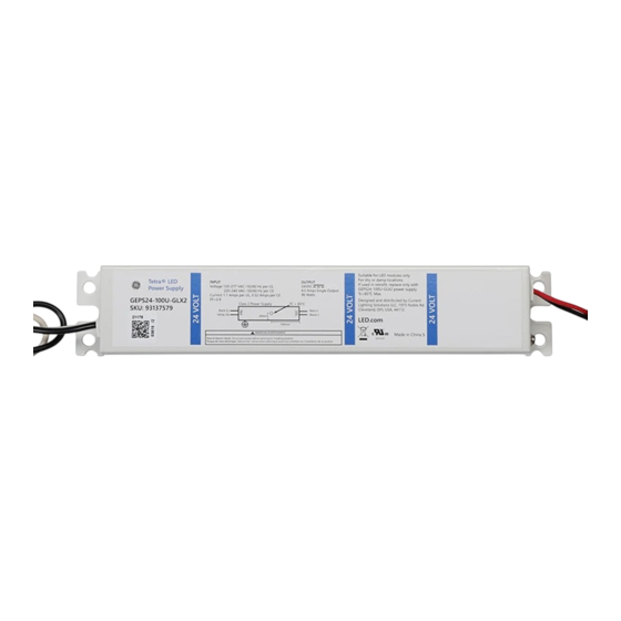 GE Tetra GEPS24-100U-GLX2 Installation Manual
