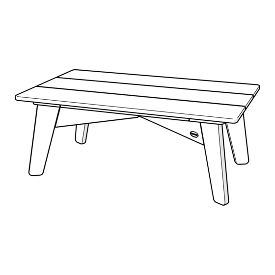 Polywood Riviera CTMX2338 Assembly Instructions
