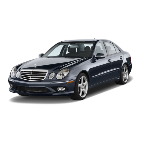 Mercedes-Benz 2009 E 320 BlueTEC Operator's Manual