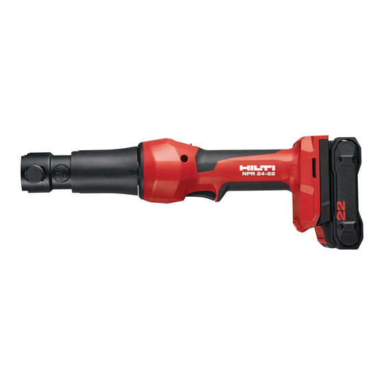 Hilti NURON NPR 24-22 Manuals