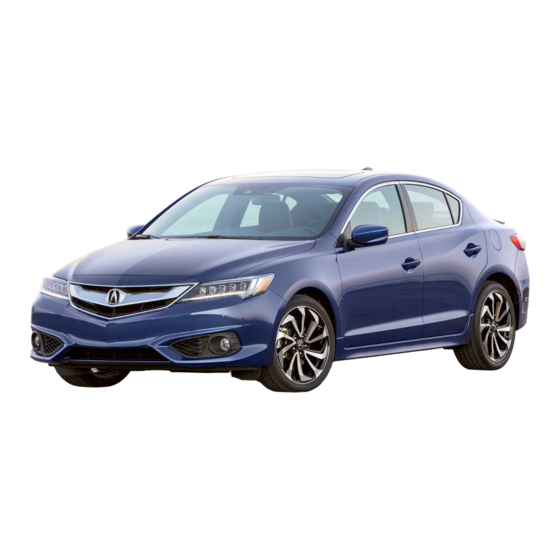 Acura ILX 2017 Owner's Manual