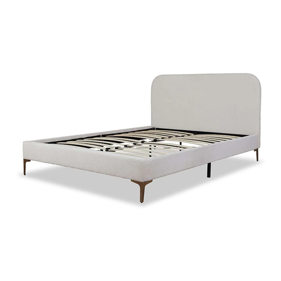 Mocka Riley Boucle Queen Bed Assembly Instructions Manual