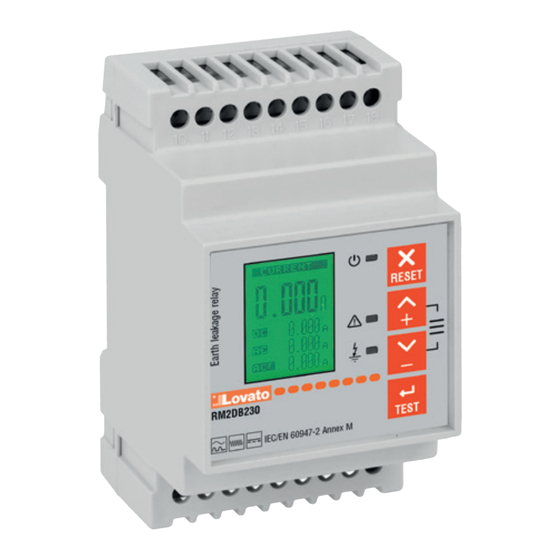 LOVATO ELECTRIC RM2DB230 Instruction Manual