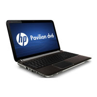 HP Pavilion dv6-2000 - Entertainment Notebook PC Maintenance And Service Manual