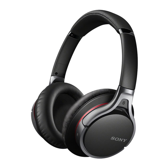 Sony MDR-10RBT Reference Manual