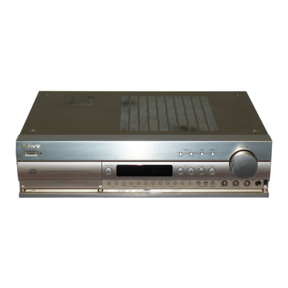 Sony RXD-700 Operating Instructions Manual