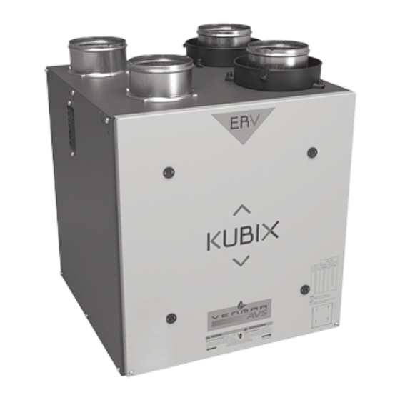 Venmar KUBIX HRV PLUS Series User Manual