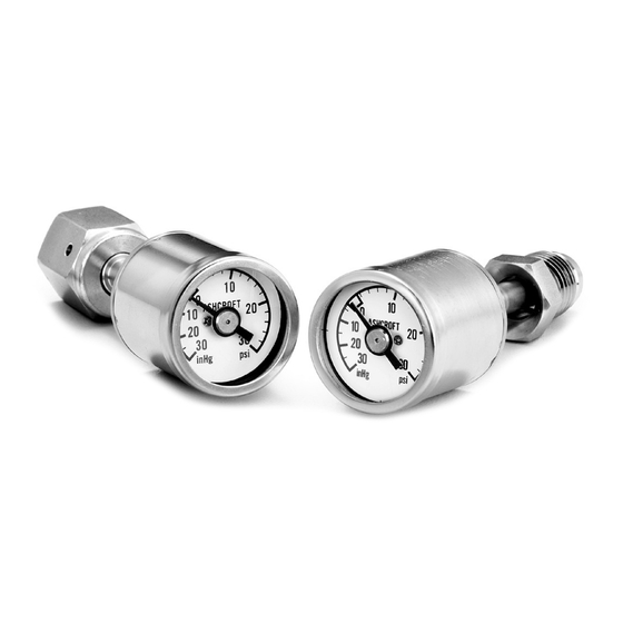 Ashcroft 28HPX Installation And Maintenance Instructions
