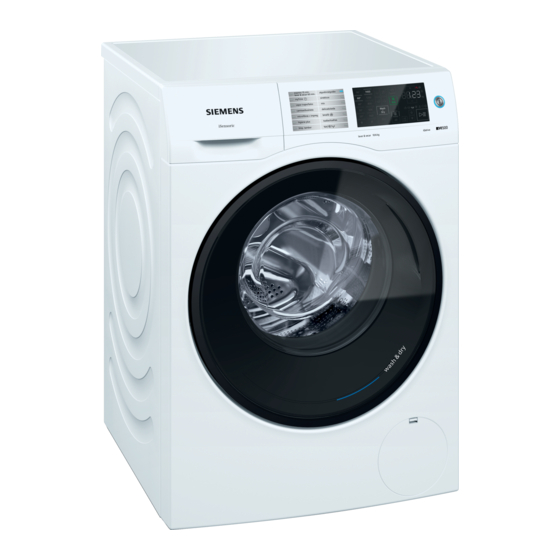 Siemens WD14U540ES Instruction Manual