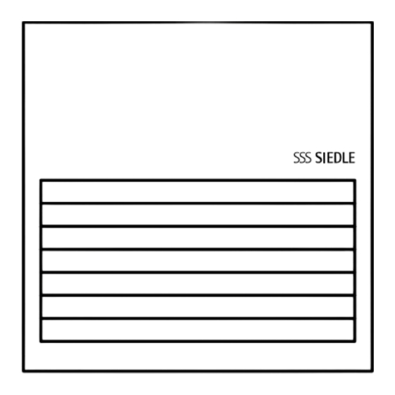 SSS Siedle BTLM 750-0 Manuals