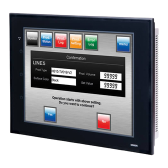 Omron NS10-TV Series Operation Manual