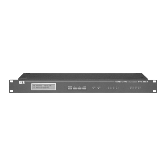 RCS AUDIO-SYSTEMS PTC-240 D Operating Instructions Manual