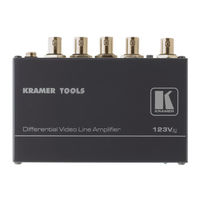Kramer 123Vx1 User Manual