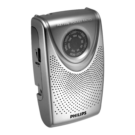 Philips AE1506 Specifications