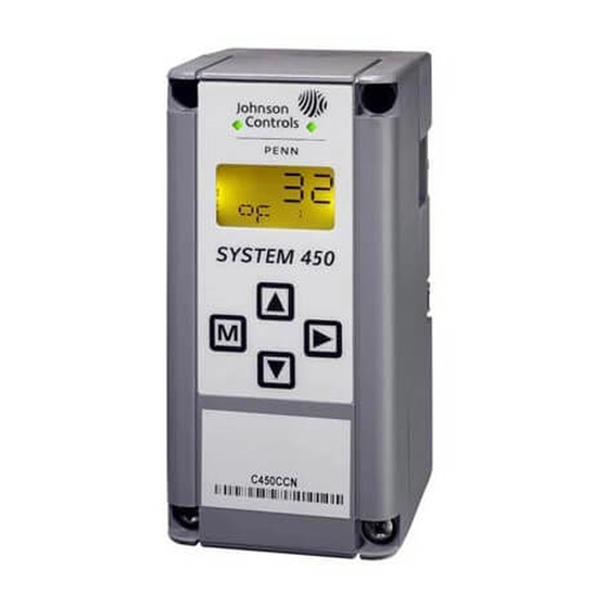 JOHNSON CONTROLS C450CCN-2 Control Module Manuals